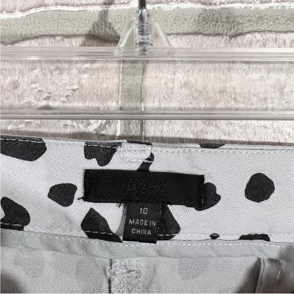 ATM Cheetah Print Mini Skirt in Pale Silver Combo in Leopard Size 10 - Picture 6 of 7